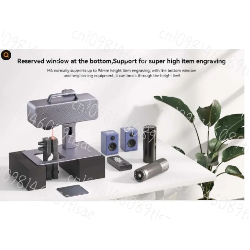 

M4 Fiber Laser Engraver - 12000mm/s High-Speed Desktop Marking Machine (70×70mm) Suitable for Metal/Plastic/Leather