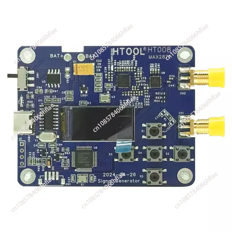 

HT008 RF Signal Transmitter 23.5-6000 Mhz RF Signal Source Transmitter, Serial Control