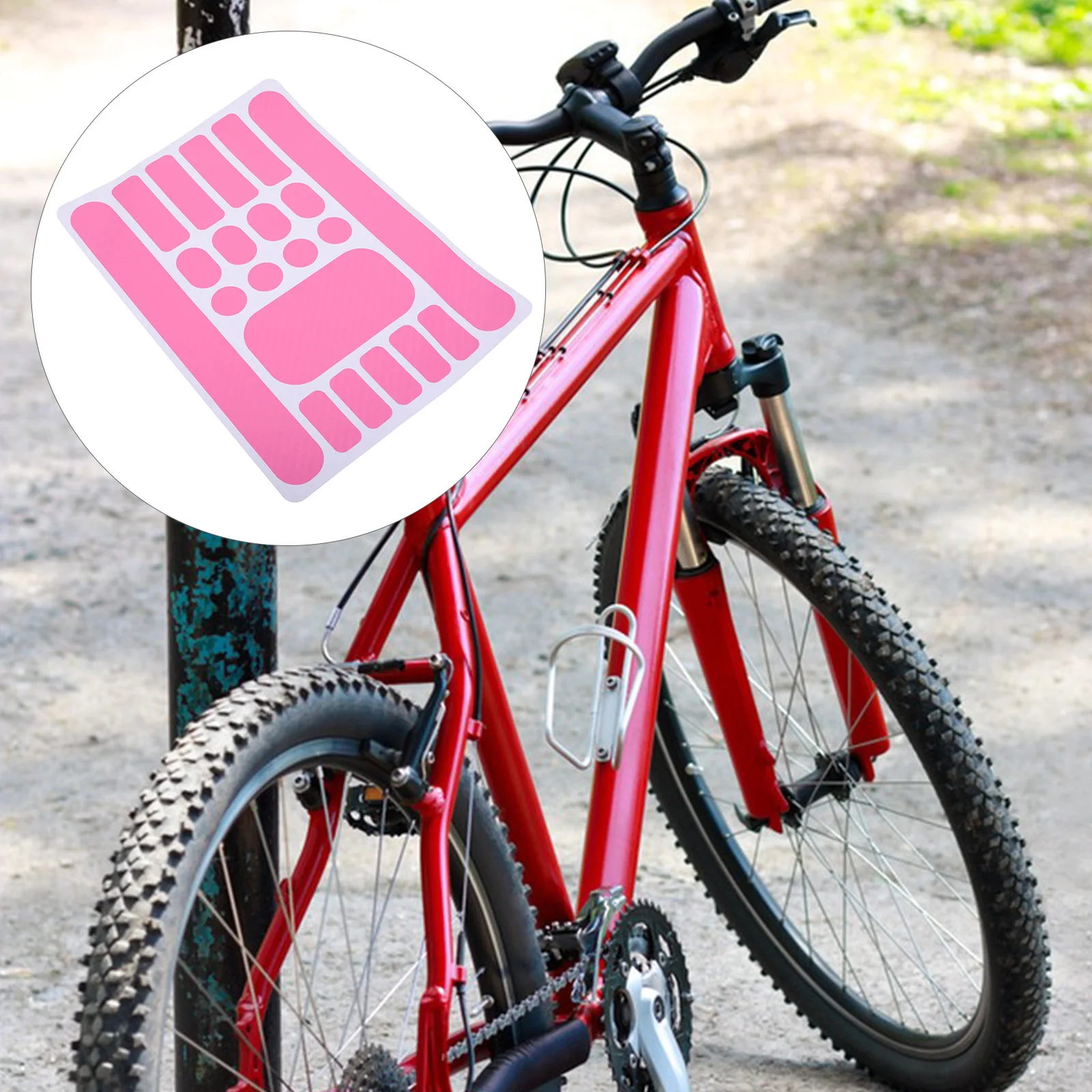 

1 Sheet Universal Chainstay Protector Sticker for Bike Frame Protection Easy Install Scratch Resistant Guard for Mountain Road