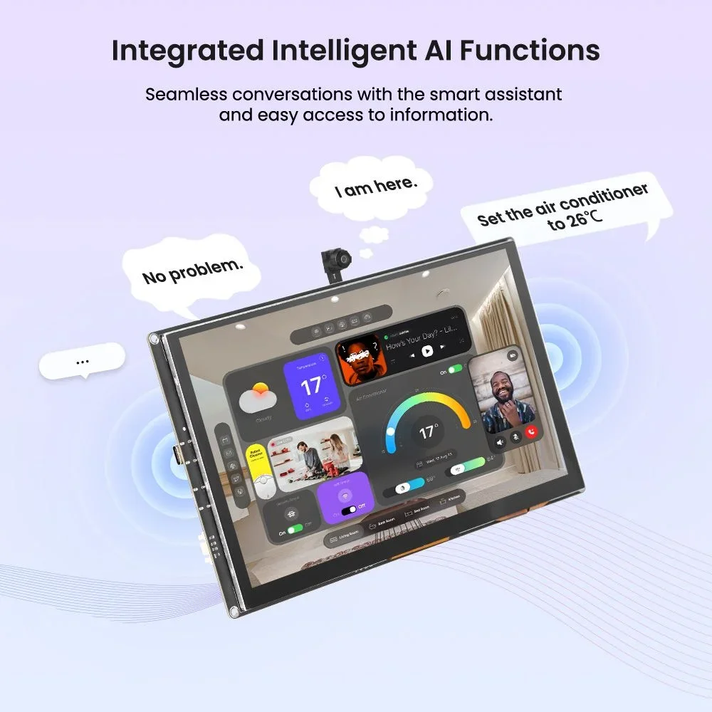 Hot Sale CrowPanel 9inch Advanced ESP32-P4 LVGL HMI 1024x600 AI Display IPS Touch Screen WiFi6 Support Compatible with Arduino