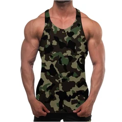 Summer Casual Beach Tank Top Men Kids Casual 3d Print Camouflage Sleeveless Gym Workout Tees Shirt Loose Pullover Tops Vest