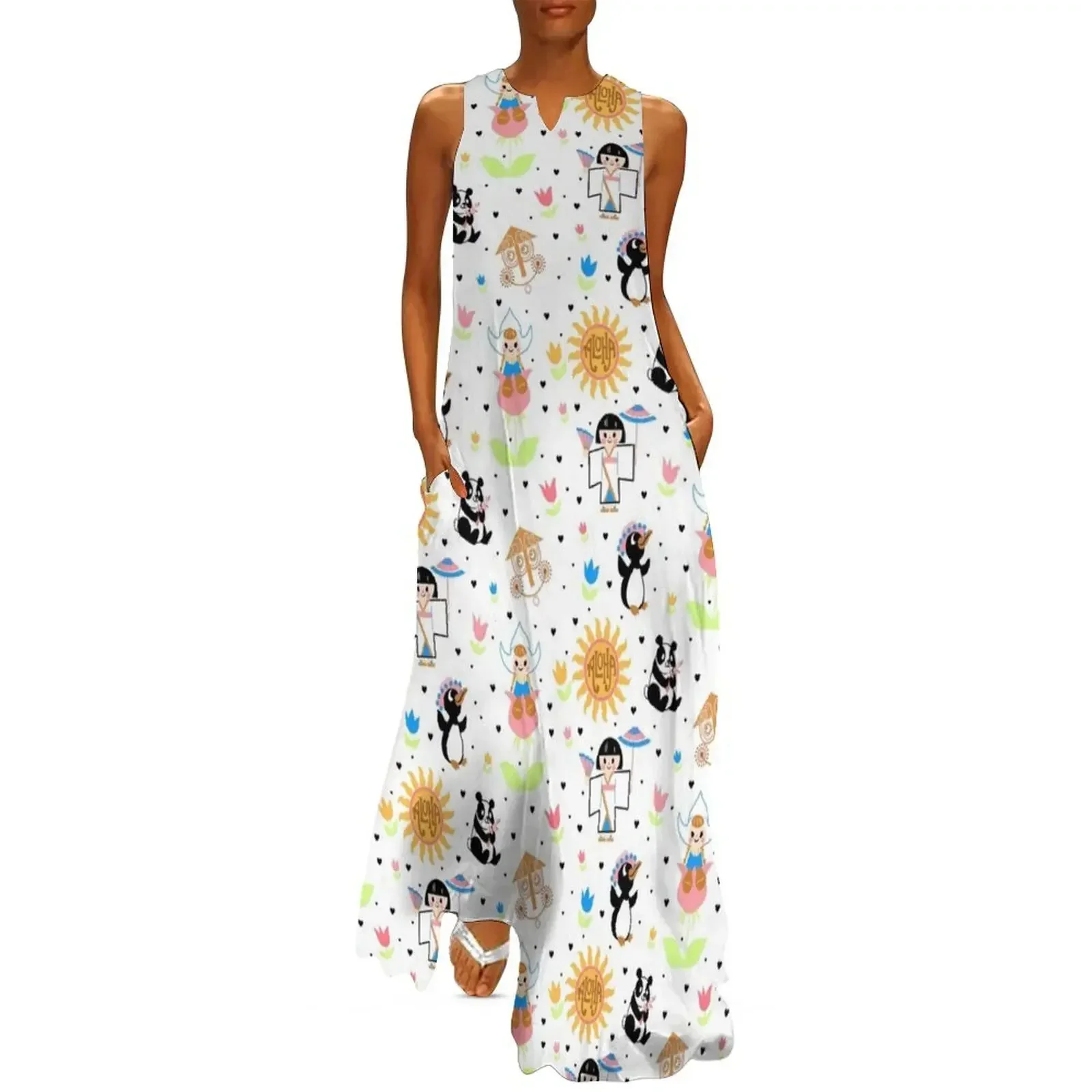 

It's a small world (mimic design) Long Dress prom dresses 2025 women's summer clothing 2025 summer dresses for women 2025 Dress