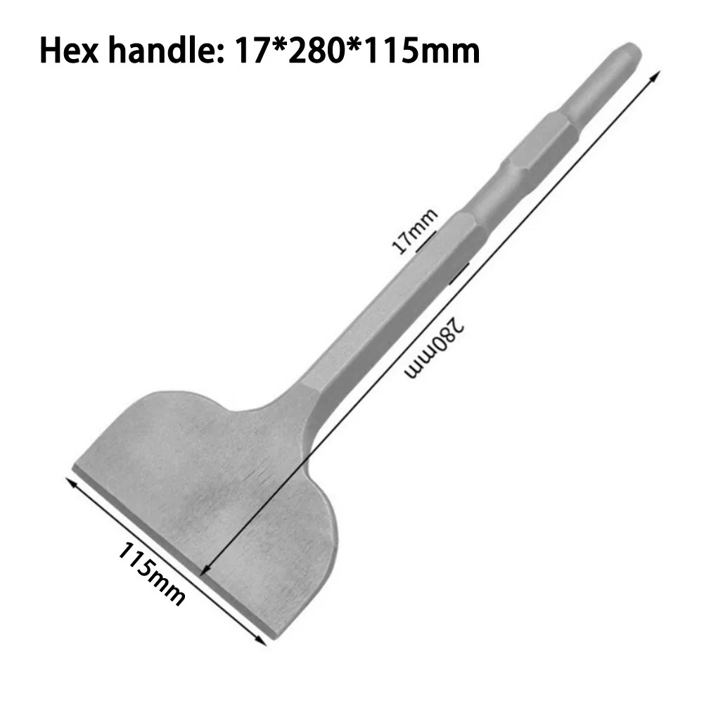 Efficient Stone Crushing Operation Wide SDS Electric Hammer Chisels Flat & V Type Tile Chisel Hex Hand Wide Chisel