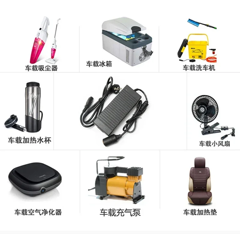 Car Power Adapter Converter Power Convert AC Adapter DC 110V/ 220V to 12V 10A Power Adapter Supply Lighter Car Accessories