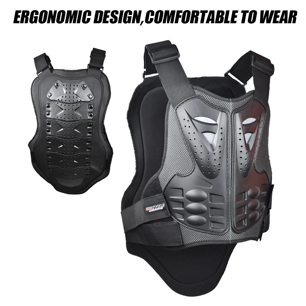 Adult For Motocross Skiing Skating Motorcycle Dirt Bike Body Armor Protective Gear Outdoor Driving Chest Back Protection Vest