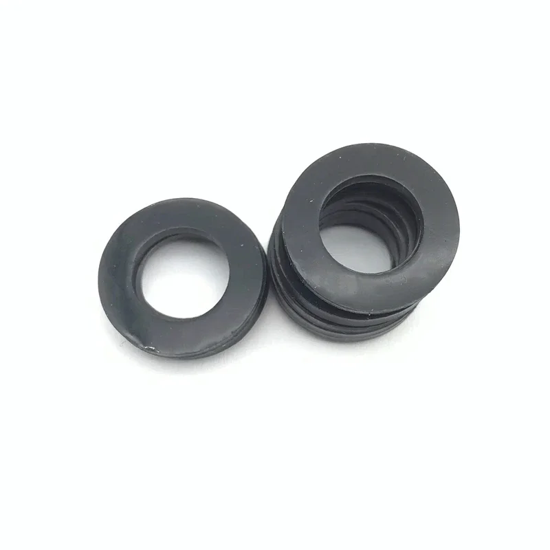 10pcs Black Red Round Silicone VMQ Rubber Sheet Seal Gaskets Pad Dia 4-36mm Thick1/2/3mm