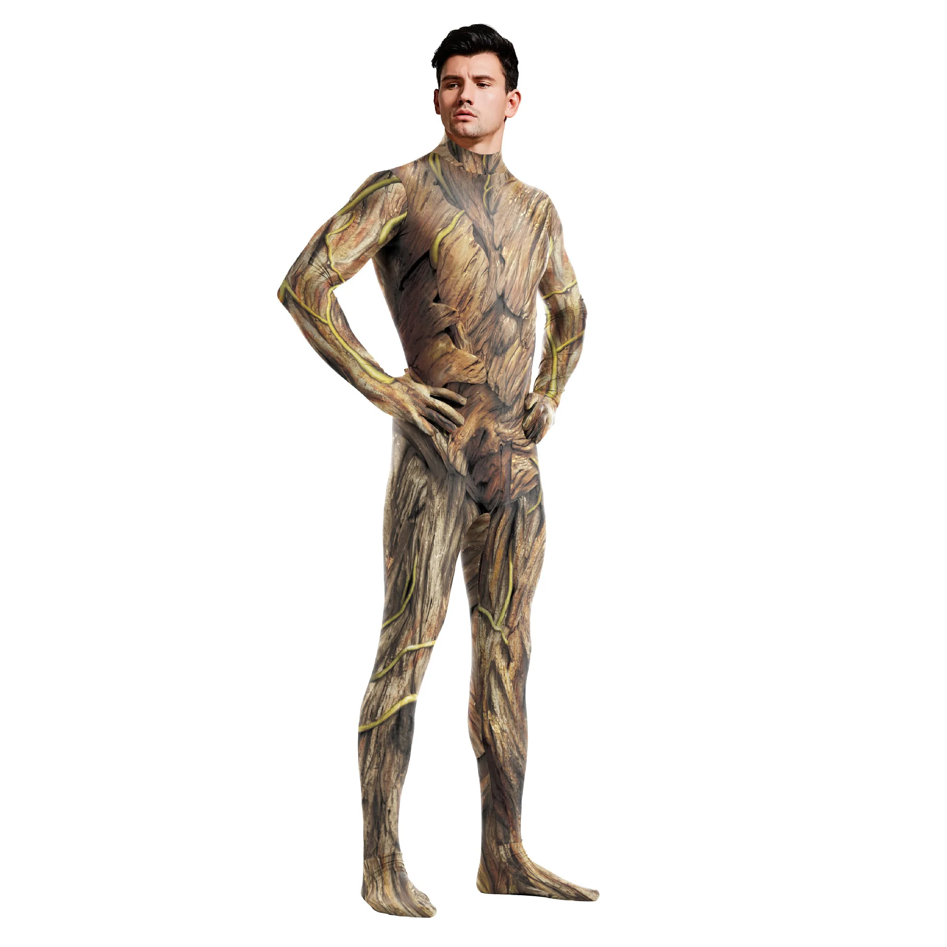 Movie Guardians of The Galaxy Cosplay Costume Groot Jumpsuit Stage Performance Halloween Performance Child Adult Costume