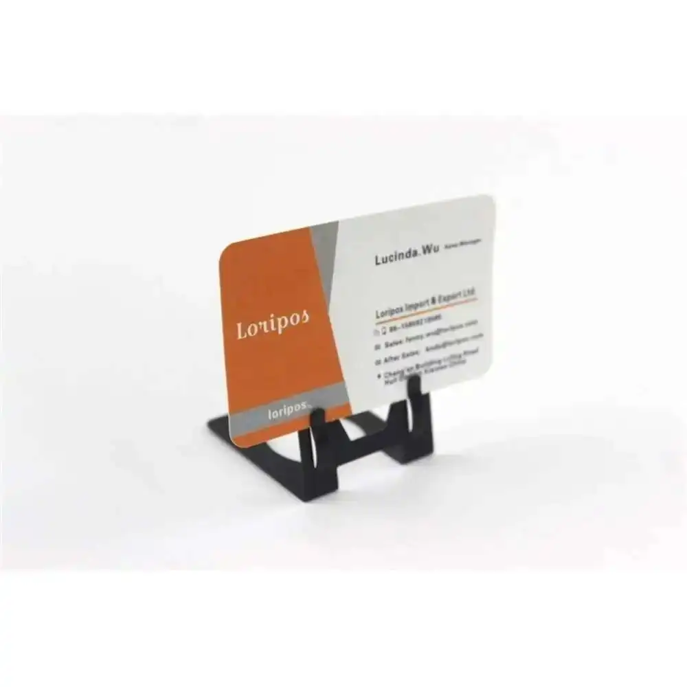 L Metal Label Holder Office Name Card Display Clip Table Top Sign Picture Photo Memo Clip Price Tag Stand