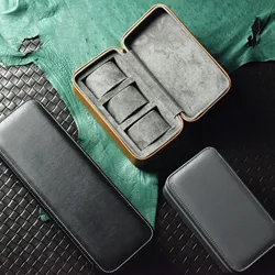 Portable PU Leather Zipper Watch Roll Storage Case 3/4 Slots Travel Display Case Organizer Watches Jewelry Display Collector Box