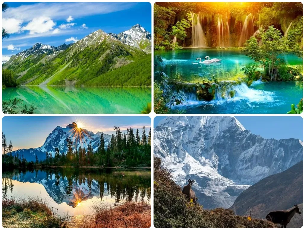 

DIY Dreamy Mountain Lake Jigsaw Puzzle, Crystal Clear Water and Alpine Reflections for Home Wall Decor