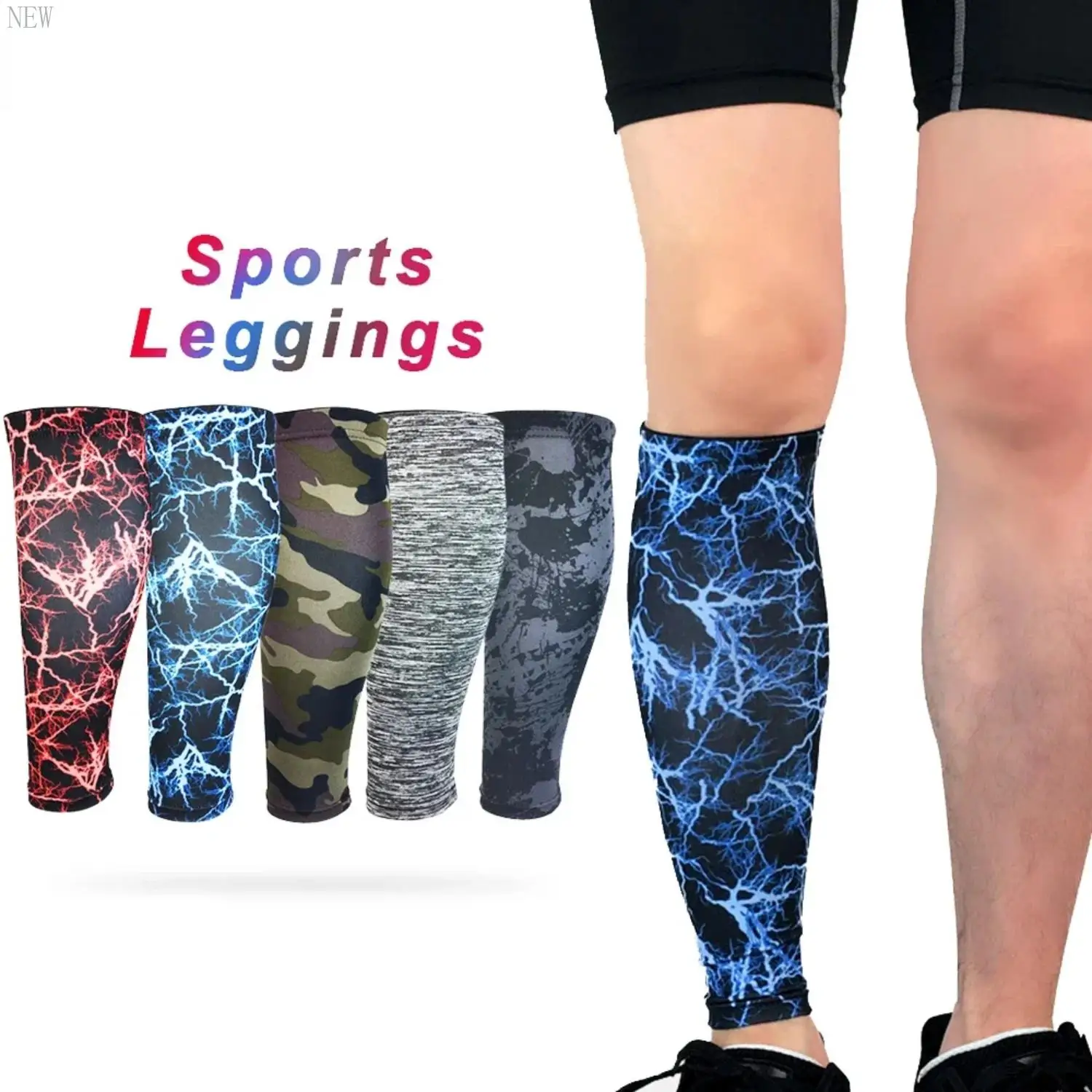 New 1pcs Running Athletics Compression Sleeves Leg Calf Shin Splints Elbow Knee Pads Protection Sports Safety Unisex