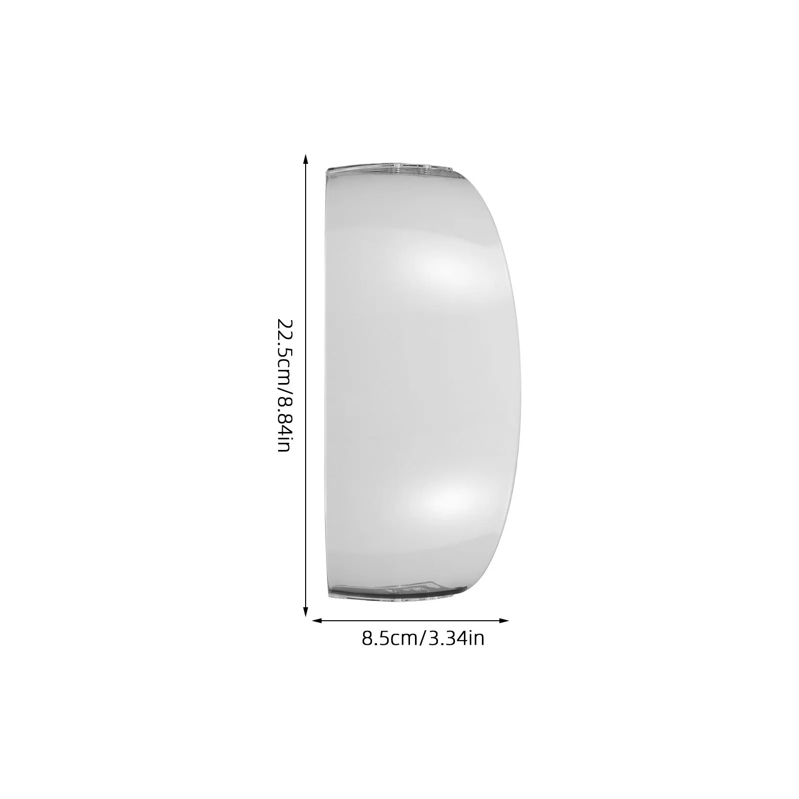 قناع هوكي شفافة مضاد للضباب ومضاد للخدش لدرع هوكي الجليد بديل عالمي مناسب وخفيف الوزن