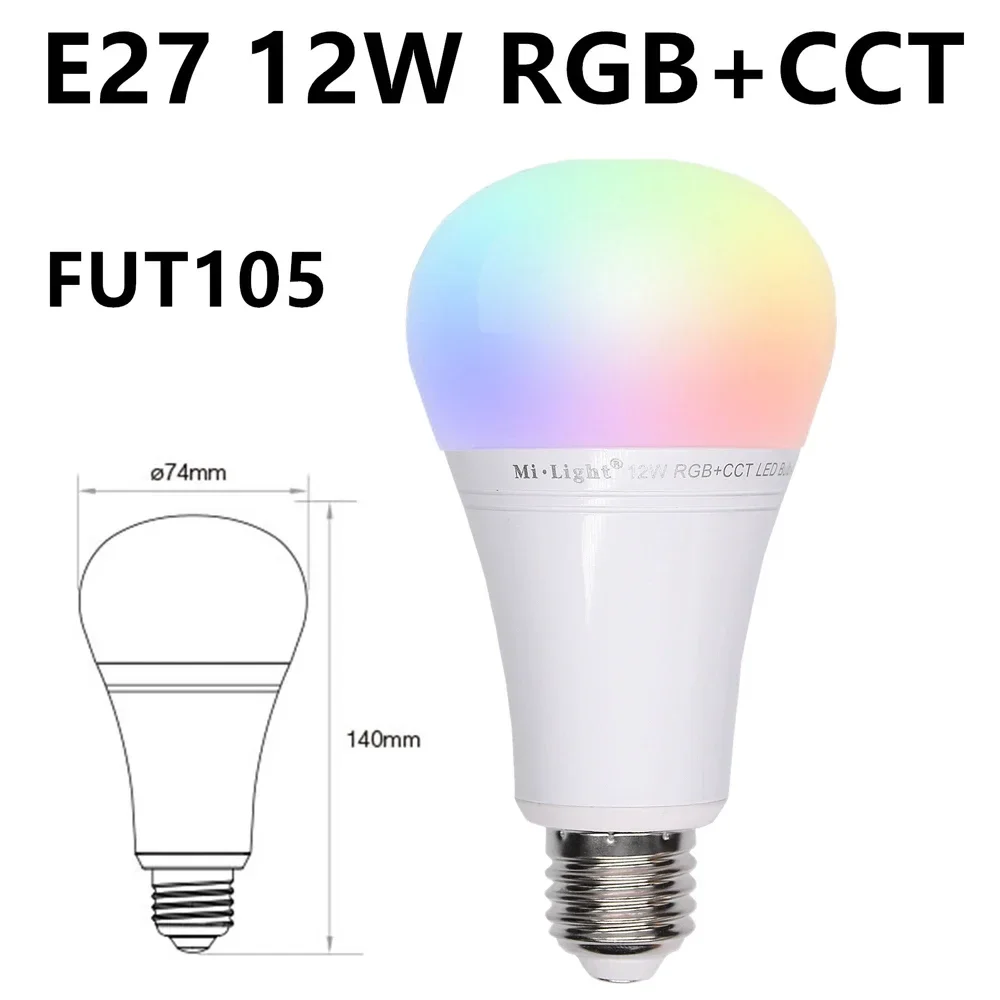 NIEUWE MR16 GU10 E14 E27 Miboxer 2.4G Led Lamp Led Licht 4W 5W 6W 9W 12W CCT RGB + CCT Draadloze Wifi Afstandsbediening LED Spotlight
