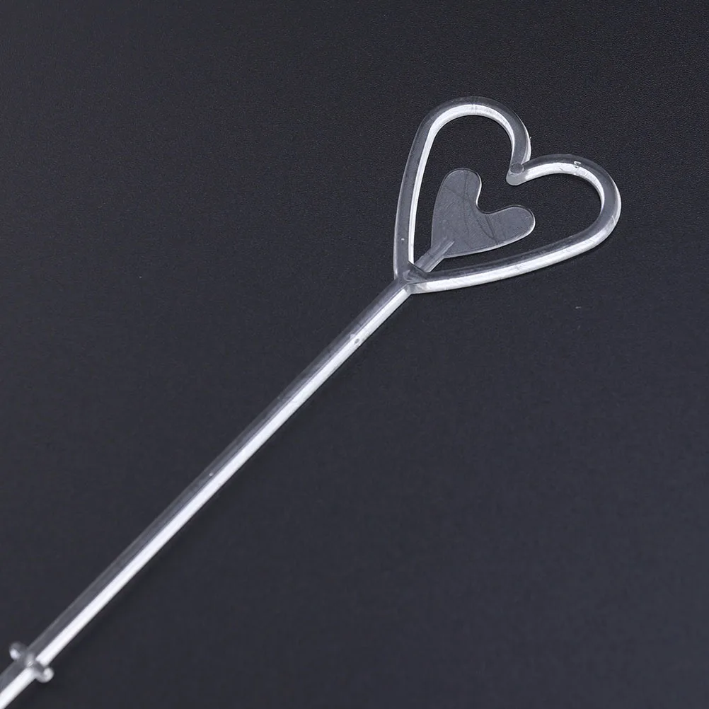 

80 Pcs Heart Shape Clips Tag Holders Wedding Supplies Flower Shop Decorative Paper Long Reusable Creative Design