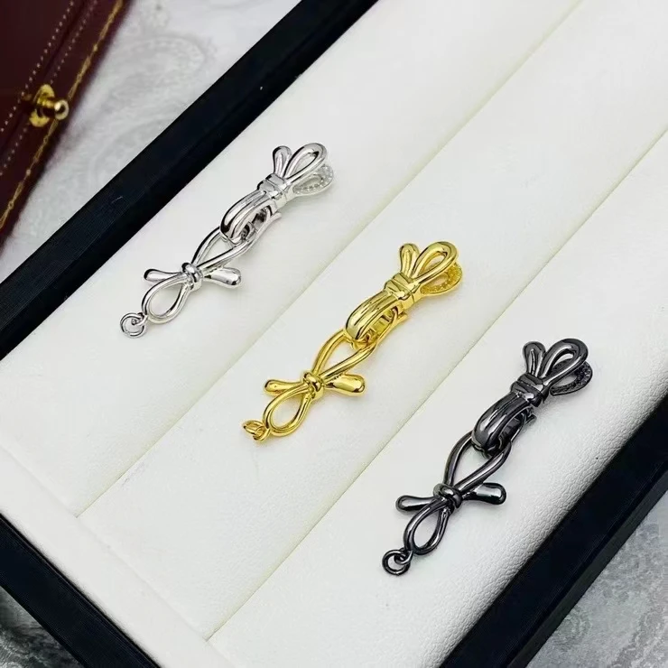 Fashion New Trendy Hot DIY Nice Quality S925 Sterling Silver Pendant Necklace Bracelet Clasp Hook 5pcs/lot