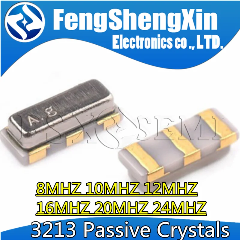 

10PCS 3213 Ceramic Crystal Oscillator CSTCE8M00G52-R0 8Mhz 12Mhz 20Mhz 16MHZ 20MHZ 24MHZ 8.000MHZ 3Pin SMD Ceramic Resonators