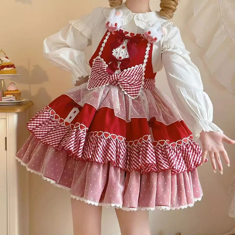 MEXZT اليابانية لوليتا قمصان بيضاء النساء Kawaii لطيف القوس بيتر بان طوق البلوزات Y2K الجمالية موضة كم طويل تصميم القمم