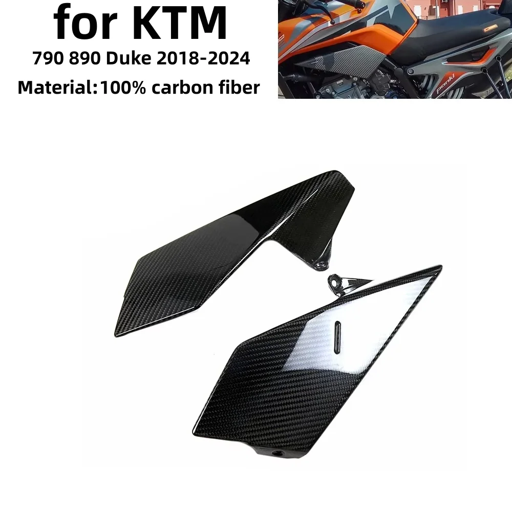 

790 890 Duke 3K Dry Carbon Fiber Motorcycle Fuel Tank Side Panel Cover Fairing for KTM 790 890 Duke 2018-2024
