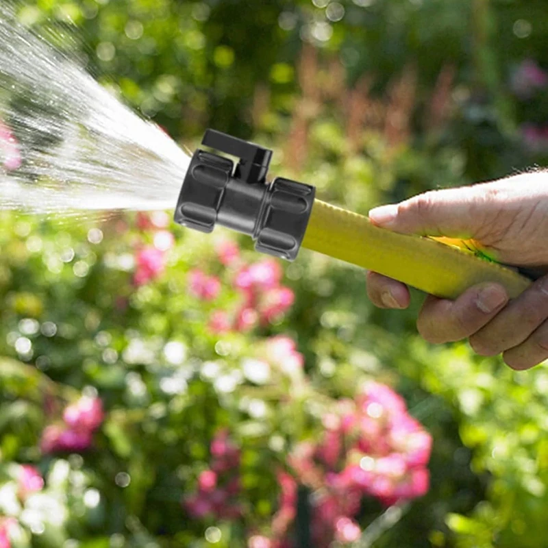 Paquete de 12 válvulas de cierre de manguera de jardín de 3/4 pulgadas, válvula de cierre de agua estándar, acoplamiento de conector de rosca de válvula de bola de cierre