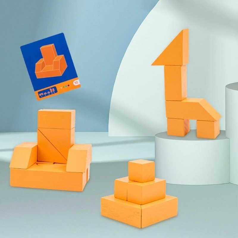 Blocos pilha empilhamento bloco correspondência cores, suporte aprendizagem pré-escolar 15UB