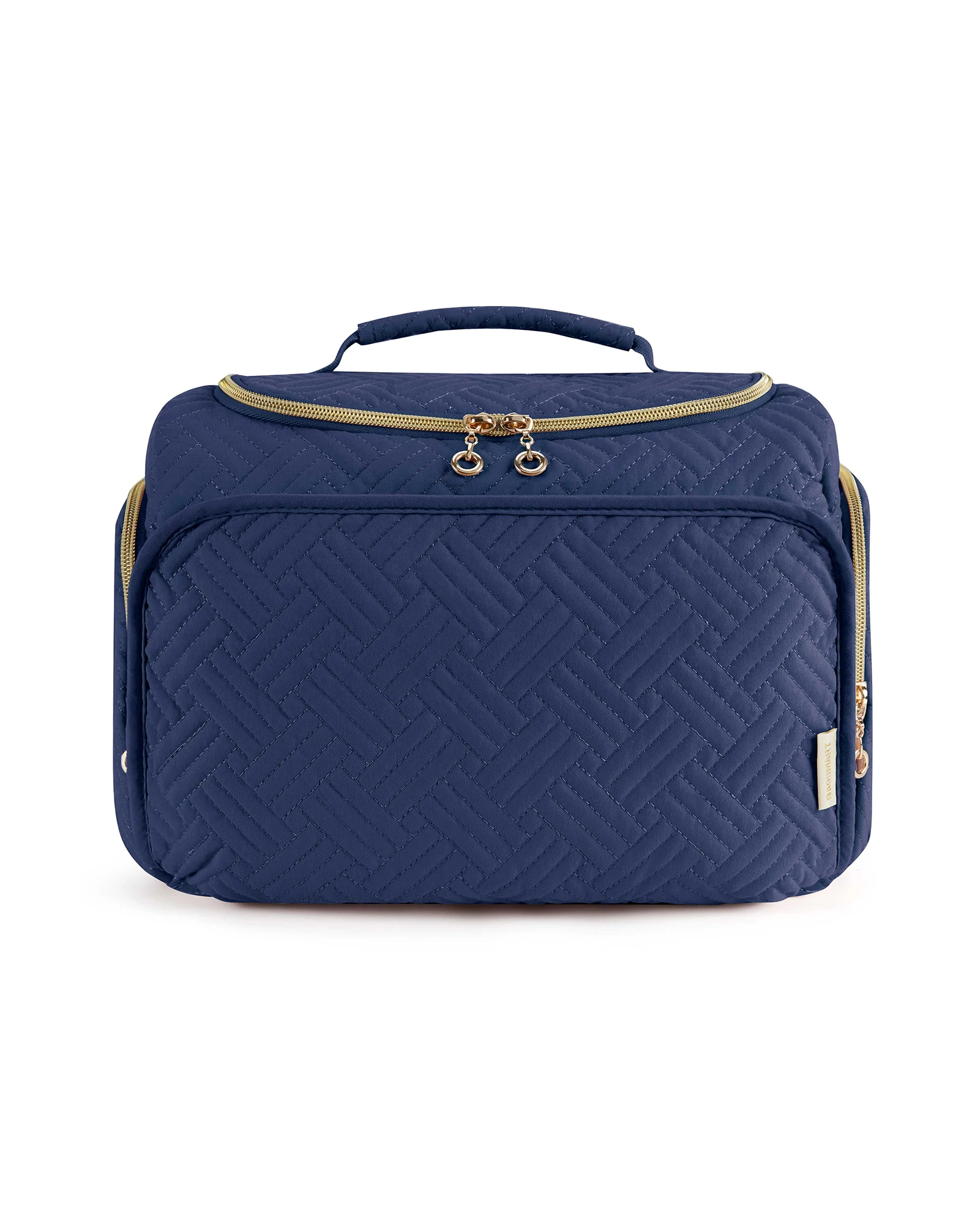 BAGSMART Kosmetiktasche für Make-up-Hüllen, großes Fassungsvermögen, Make-up-Organizer mit Griff, wasserdichte Aufbewahrung von Reise-Toilettenartikeln
