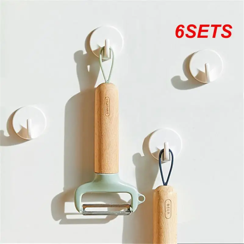 

6SETS Key Hanger Hook Convenient Refrigerator Magnet Magnet Hook Durable Kitchen Accessories Household Storage Tools