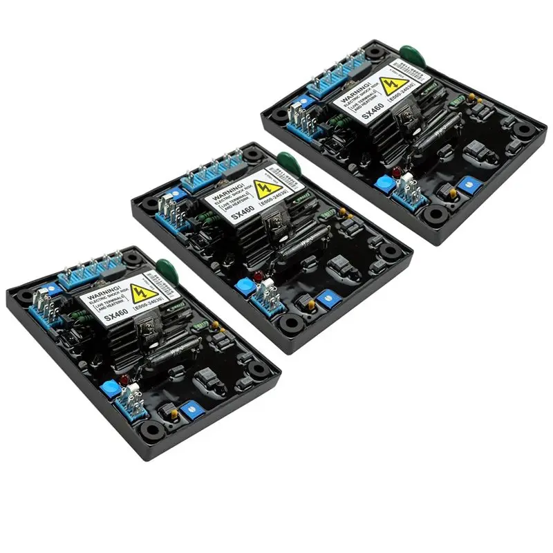 

Well 3X New SX460 For Generator AVR Automatic Voltage Regulator Alternator Part Power Stabilizer