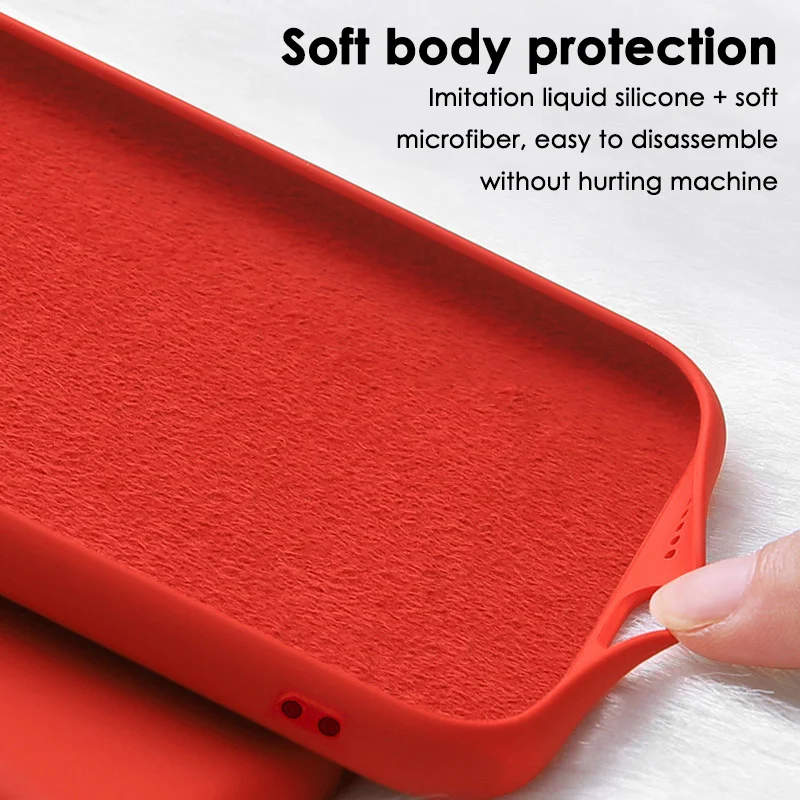 Liquid Silicone Protective Case For Xiaomi POCO F5 X5 X3 M3 M4 X4 Pro NFC F3 F4 GT Soft Phone Back Cover Protection Accessories image 6