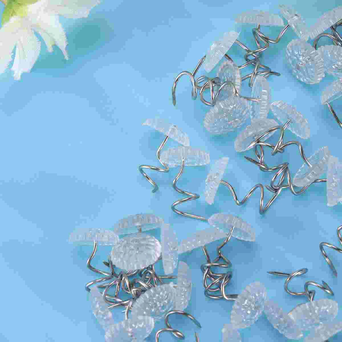 100 Pcs Goblincore Room Decor Anti-slip Anti-running Fixer Round Sofa Screw Pins Seamless Home Artifact