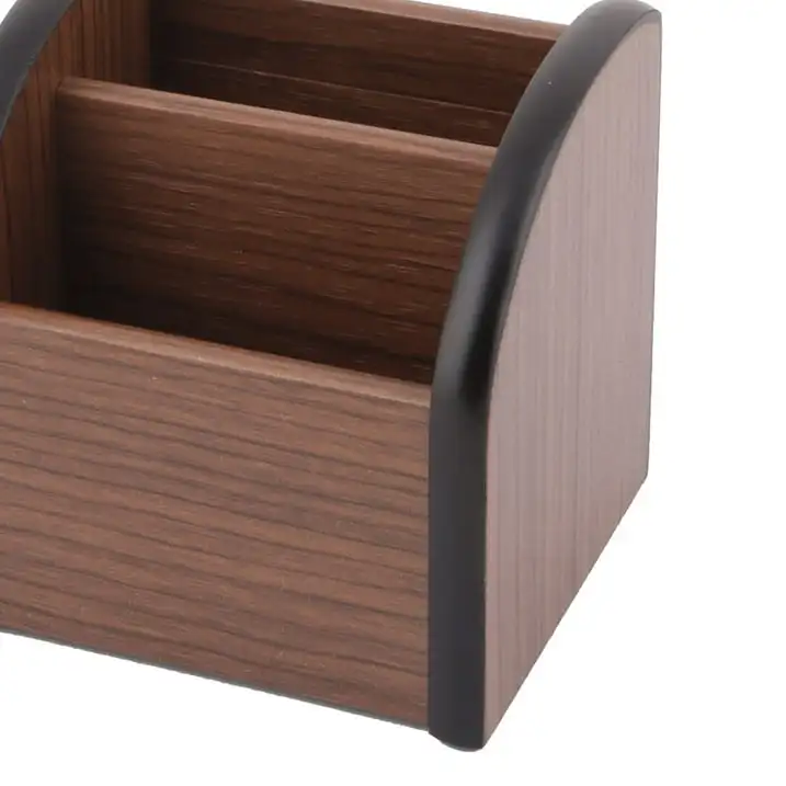 

Unique Bargains Office Desktop Light Weight Wooden Pen Holder Elegant Desk Organizer