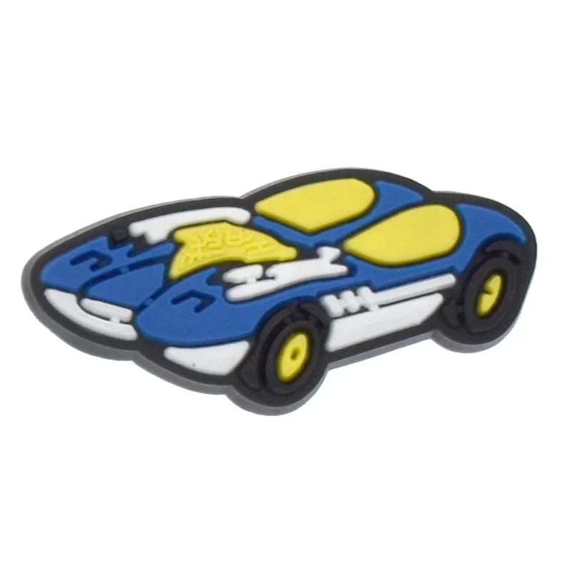 Sports Car Shoe Charms para Sandálias Crocs, Mulheres Tamancos Pins, Sapatos Decorações Acessório, Emblemas Masculinos, Meninas, Crianças