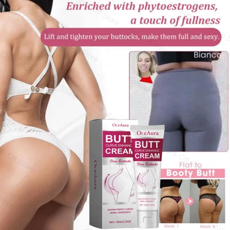 Buttock Lifting Cream Hip Breast Plump Growth Enlarge Cream Chest Lift Firm Enhancer Care Oil Massage Boobs Bigger Shaping Body