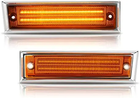 

Светодиодные боковые габаритные огни для грузовиков Chevy GMC 1981-1991 гг. – янтарные линзы (2 шт.)