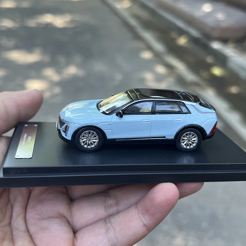 1:64 origineel model, Cadillac LYRIQ 2022, elektrische Power City SUV, legering automodel voor weergave, cadeau en collecties