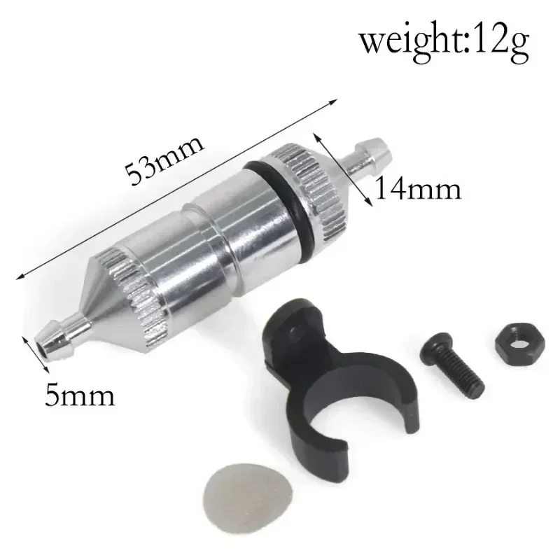 Aluminum Alloy Oil Nitro Fuel Filter 1876 for 1/8 Kyosho MP10 MP9 RC Car Upgrad - view 2