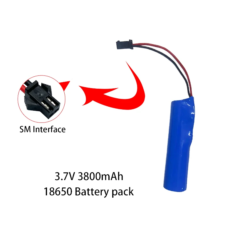 3.7v 1500mah Li-ion Battery For JJRC C2 D828 RC Car Parts 14500 SM-2P Battery Rechargeable For RC Stunt Dump Car Toys Parts