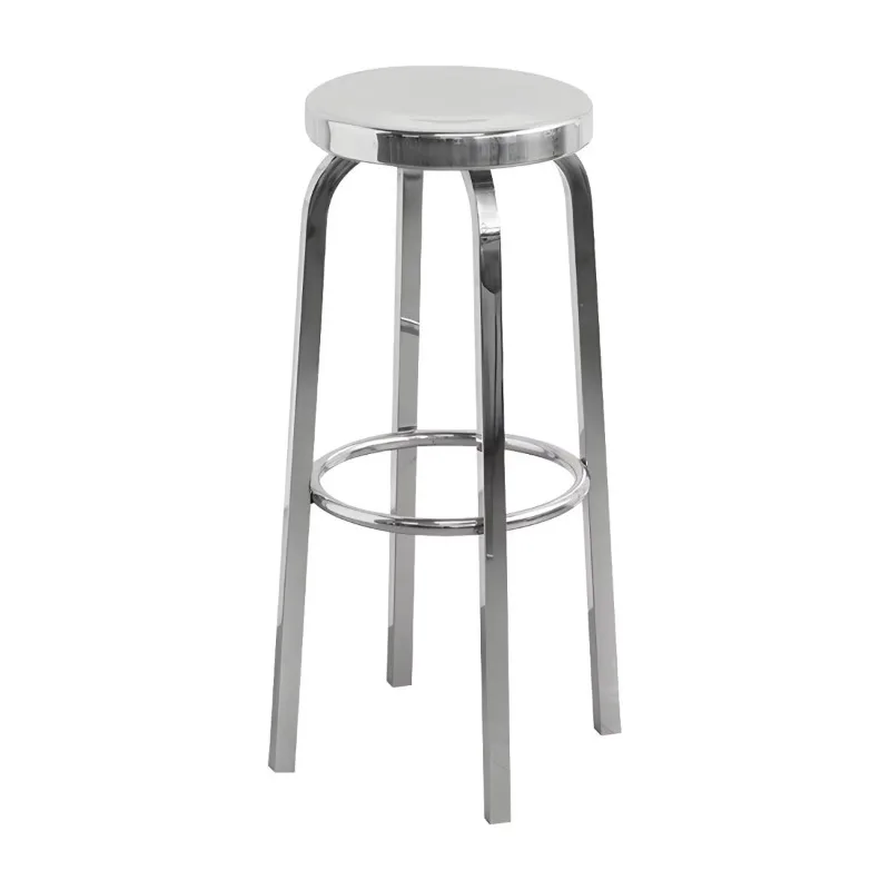 

Luxury Industrial Bar Stool Stainless Steel Counter Chair Dining Room Living Room Furniture Party Club Island Bar Outdoor