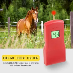 200-15000V Electronic Fence Voltage Tester Ranch Fence Voltage Meters Cattle and Sheep Farm Ranch Garden Fence Voltage Sensor