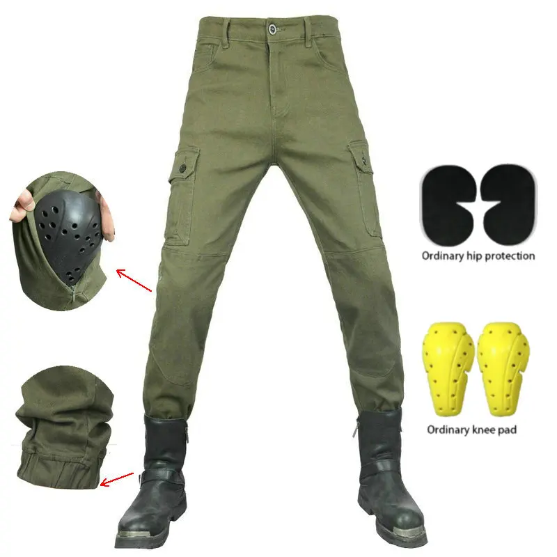 Volero Motorcycle Riding Jeans Motocross Protection Casual Corset Overall Locomotive Cycling Pants Knight Four Seasons Trousers