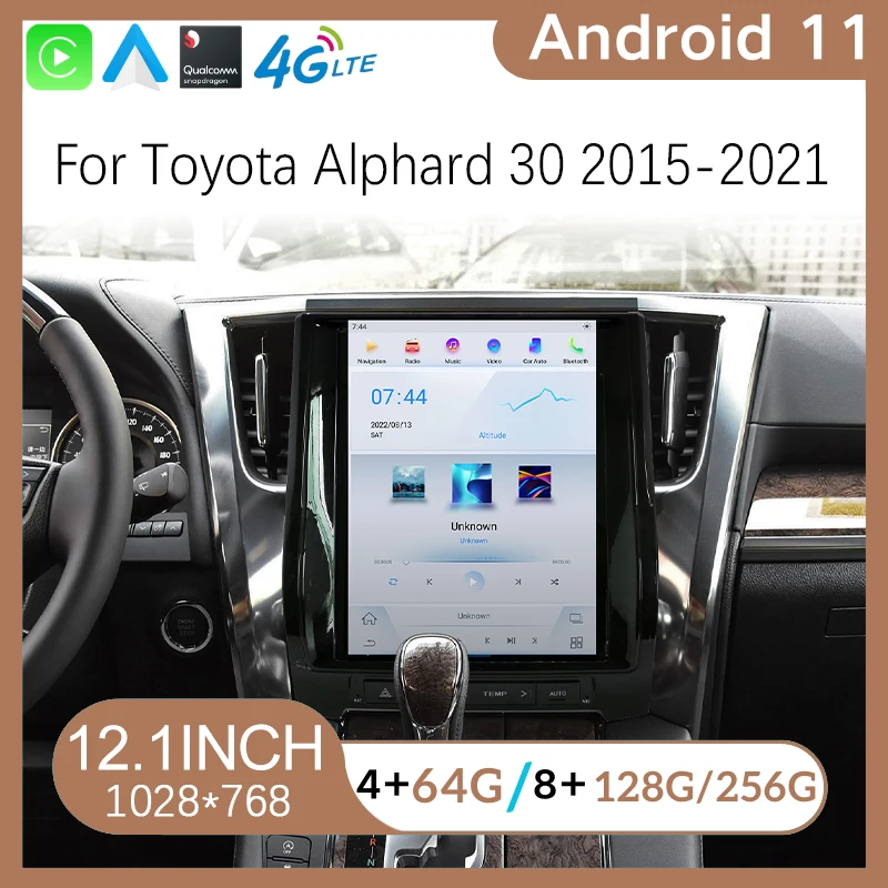 

Автомобильный мультимедийный плеер на Android 11 с GPS-навигацией для Toyota Alphard 30 2015-2021, DVD, стерео, радио, экран CarPlay, автомобильное радио 4G