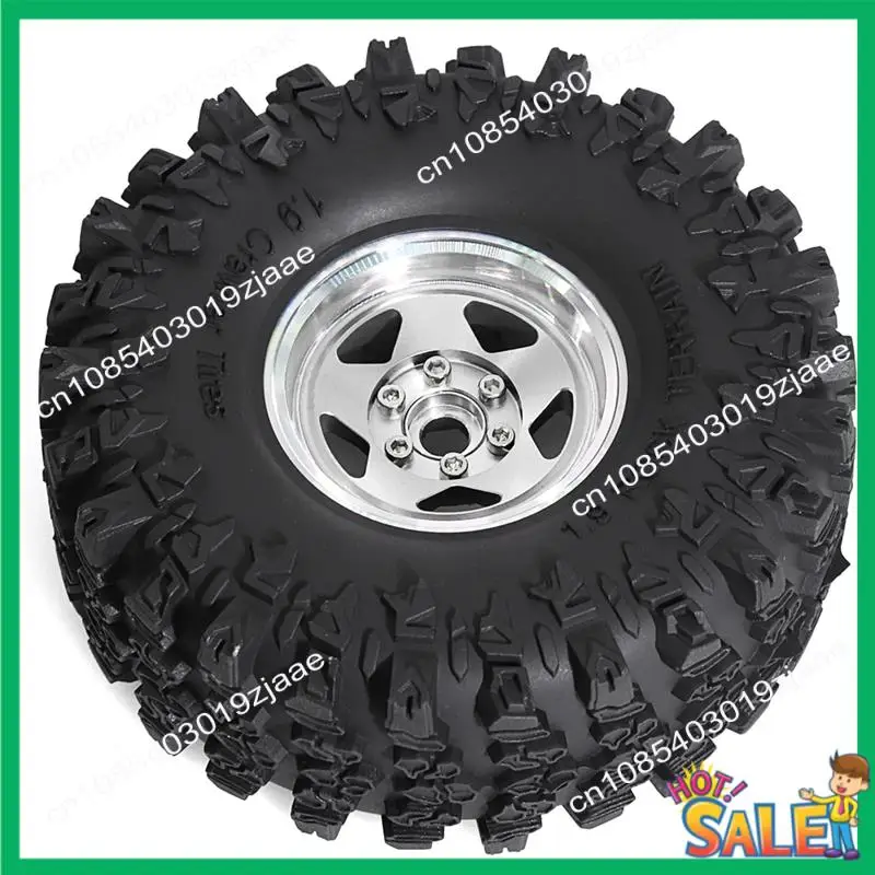 

Новое поступление, 4 шт., 1,9 дюйма, металлические колеса с шинами диаметром 118 мм для осевого SCX10 D90 Wraith 1/10, RC, альпинистские гусеничные автомобильные детали