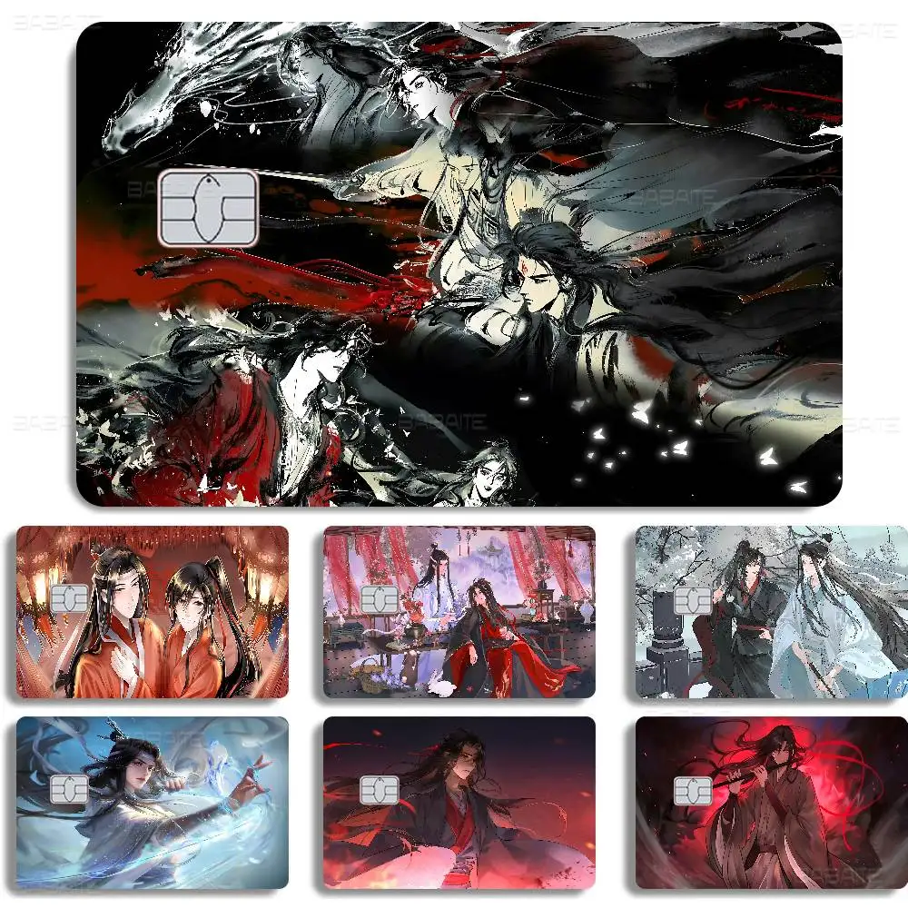 M-Mo Dao Zu Shi Anime Cartoon Sticker Film Skin for Credit Card Debit Bank Bus Card