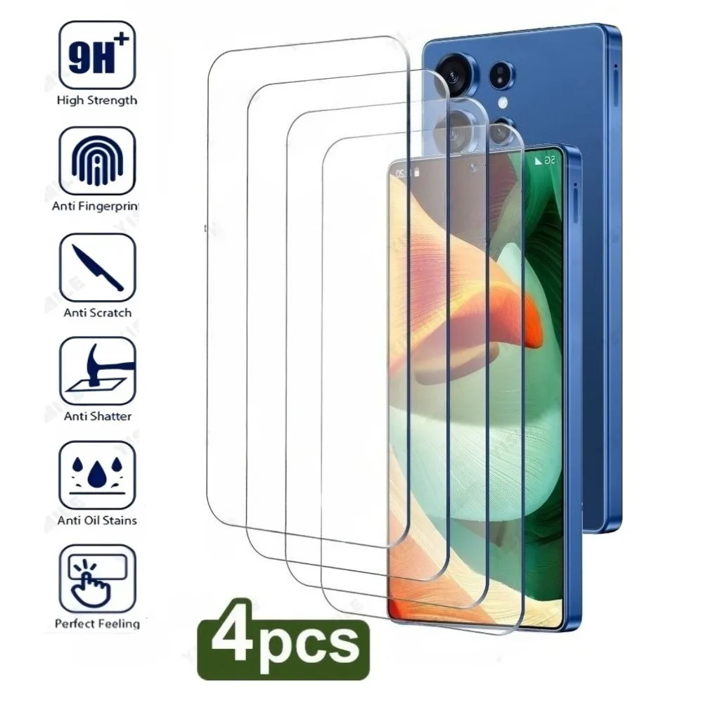 

4 шт. ультрапрозрачного закаленного стекла для Samsung Galaxy S26 S25 S24 Ultra S23 S22 S21 Plus S25 S24 FE, защита экрана от царапин