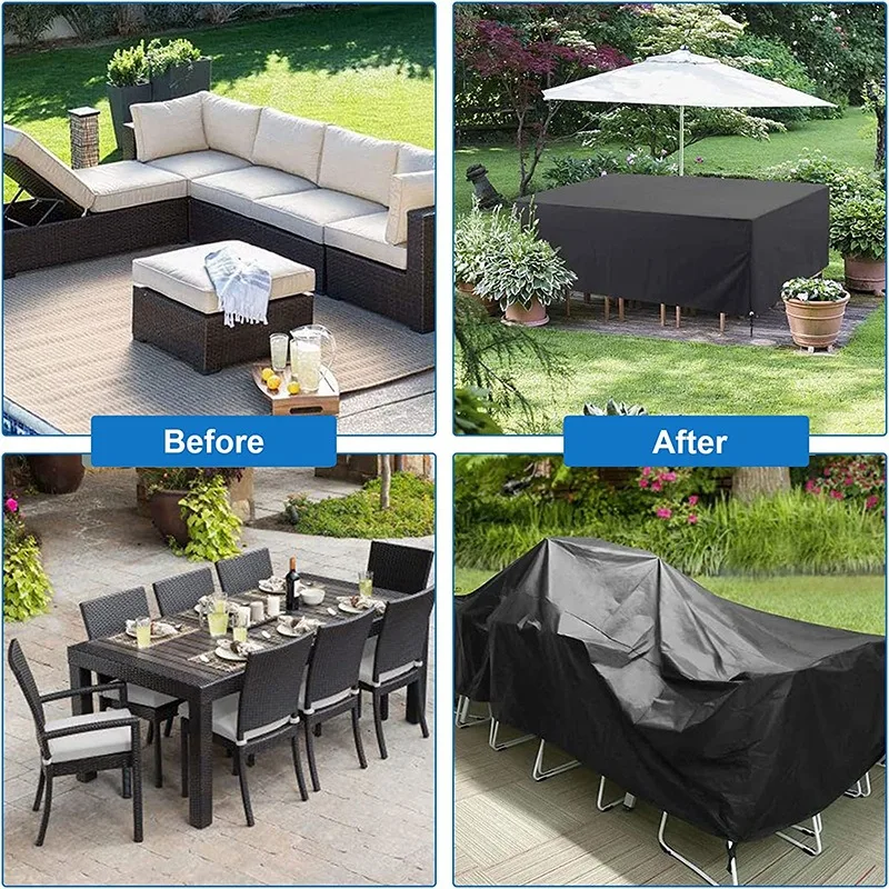 210D Oxford cloth table furniture cover Outdoor garden Garden chair Dust, water and sun protection cover