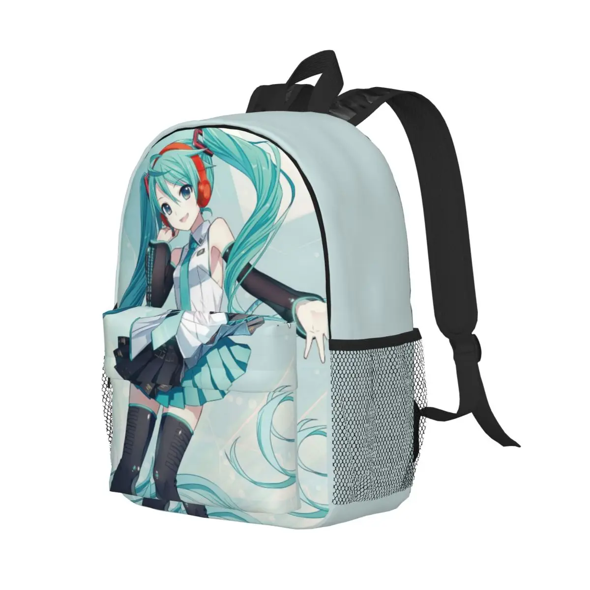 Hatsune Miku For Girls Boys Large Capacity Student Backpack Lightweight waterproof Backpack 15inch