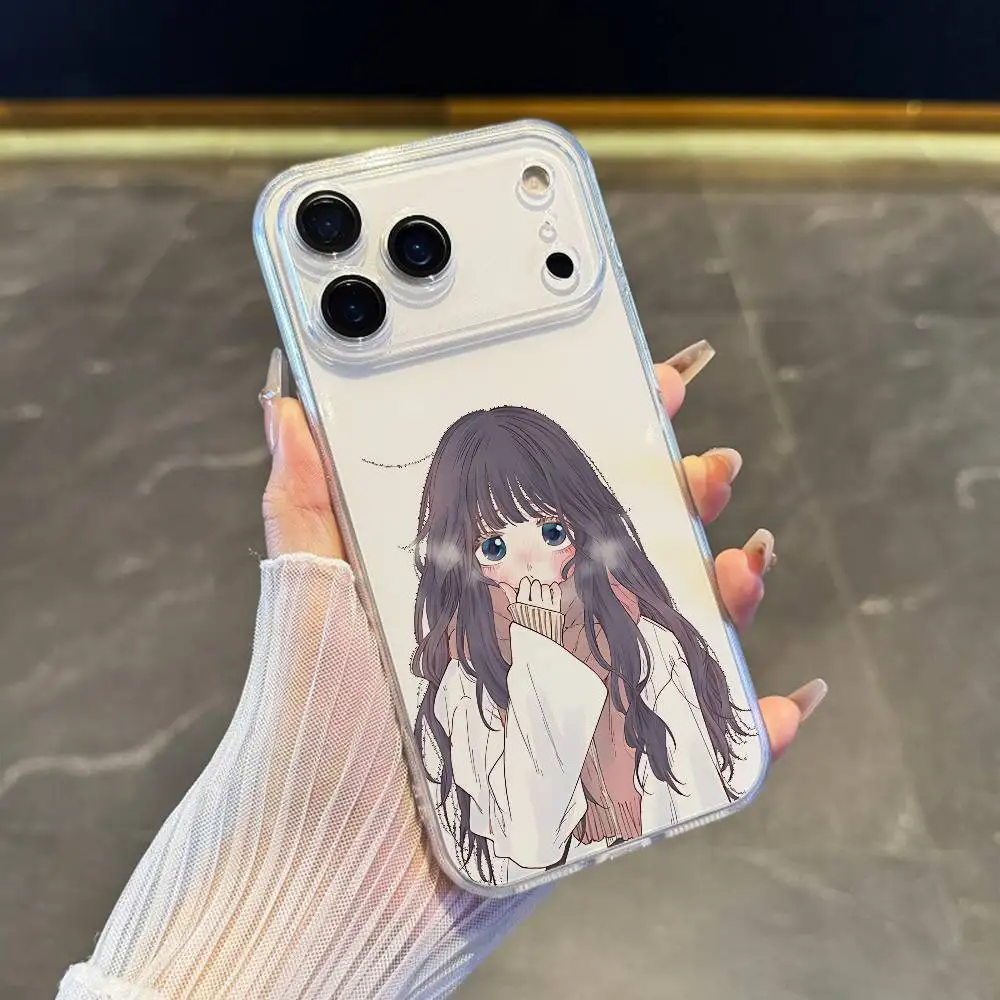 حافظة هاتف K-kaoru Hana Wa Rin To Saku لهاتف iPhone 17,16,15,14,13,12,11 Pro,Max,Plus,X,XS,XR,SE4,E غطاء ناعم شفاف صغير