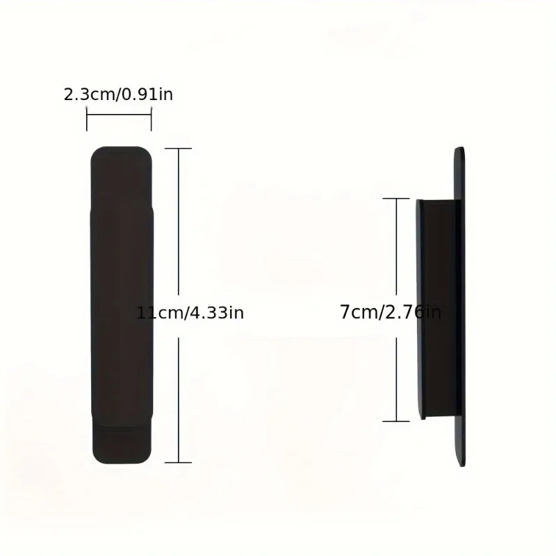 Makit 2pcs Punch-Free Self-Adhesive Door Handle, multi-purpose stick-on pull handle, strong adhesive for firm mounting,