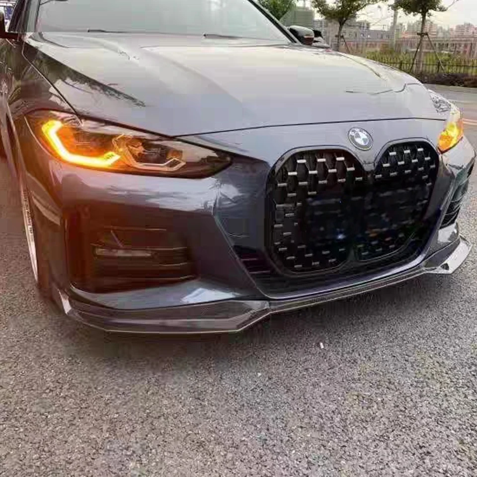

3 шт. передний сплиттер в стиле MP для BMW G22 G23, бампер, спойлер, диффузор 420i 430i 420d 430d M440i 2020-2024 + 2-дверные обвесы