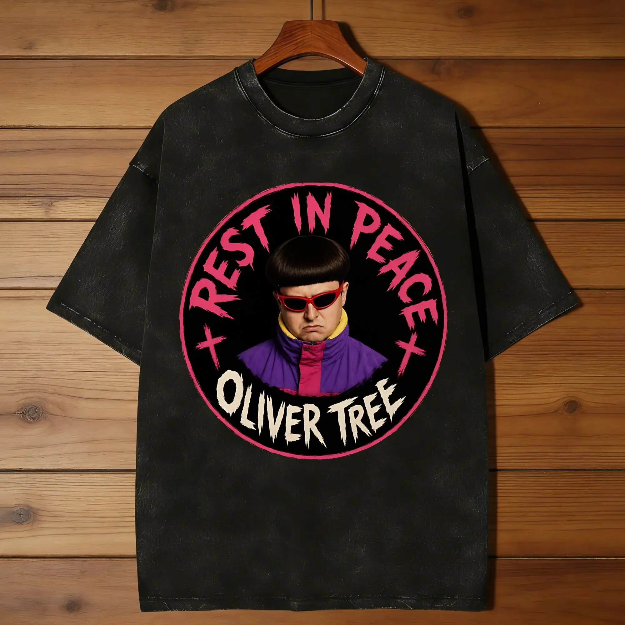 Rest In Peace Oliver Tree 1993-2026  Washed T Shirt Couple  Cotton T Shirts Summer O Neck Popular Tees Loose Oversize Clothing