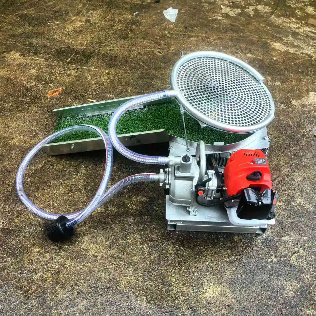 

Small Mini Portable Sluice Box Gold Panning Machine Gold Washing Machine Vibrating Gold Concentrator